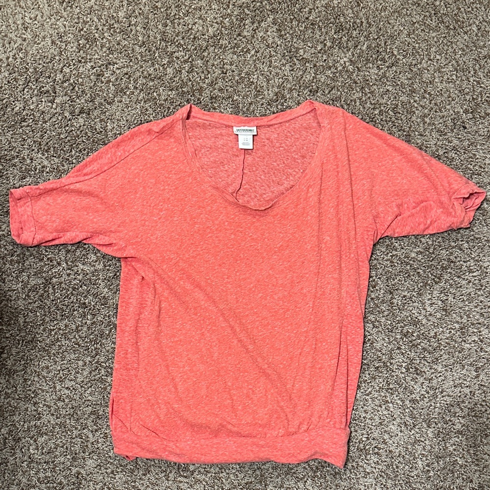 Motherhood Maternity Coral Short Sleeve Tee